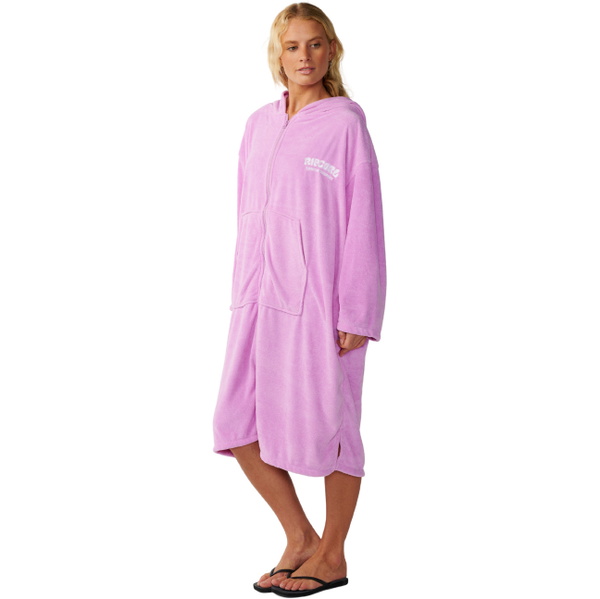 2026 Rip Curl Womens Classic Surf Zip Thru Hooded Towel 187WTO - Lilac